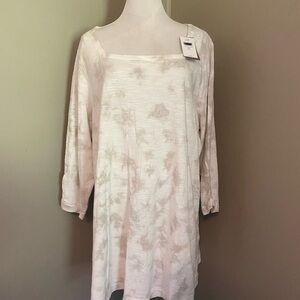 NWT Sz 2X J. Jill Dove Gray Women's Long Line Top
